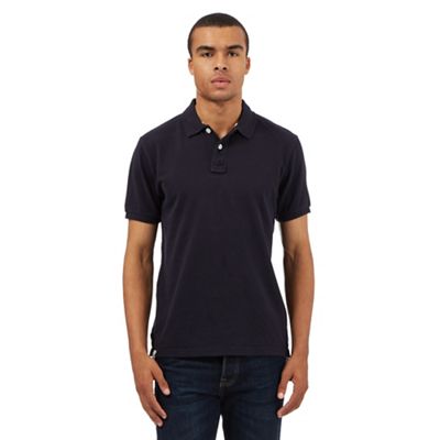 St George by Duffer Navy embroidered logo polo shirt